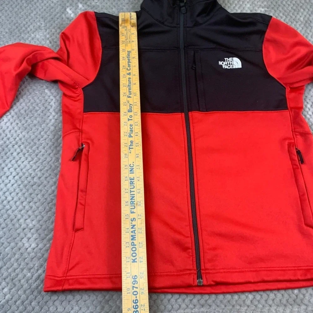 The North Face Mens Large Full Zip Performance Jacket Red Black NF0A4P8S
